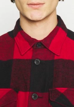 Only & Sons Herren ONSMILO LIFE CHECK Hemd - Fiery Red | Freizeithemd -Only & Sons Geschäft 79a876c17a064d258eb7330c4d821846