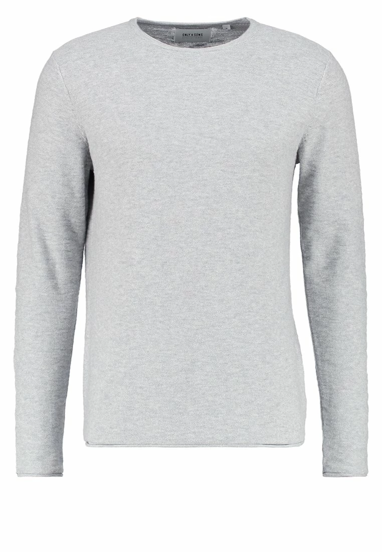 Only & Sons Herren ONSPALDIN Strickpullover - Medium Grey Melange | Moderner & Bequemer Herrenpullover 5 Only & Sons Herren ONSPALDIN Strickpullover - Medium Grey Melange | Moderner & Bequemer Herrenpullover – Bild 5