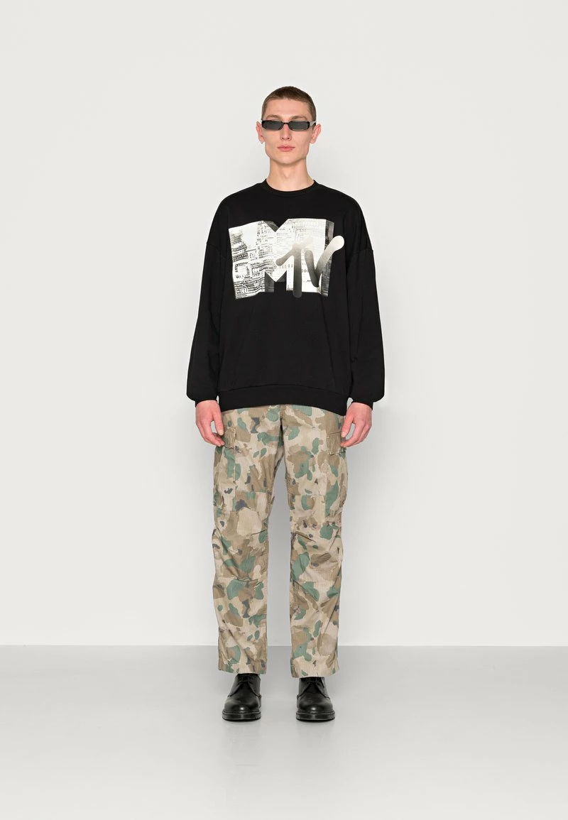 Only & Sons Herren MTV Vintage Fit Crew Neck Sweatshirt - Schwarz 2 Only & Sons Herren MTV Vintage Fit Crew Neck Sweatshirt - Schwarz – Bild 2