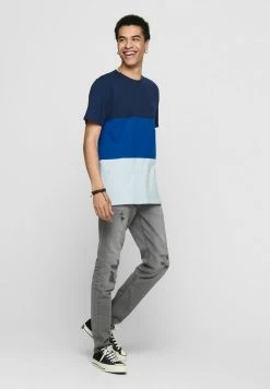Only & Sons Herren T-Shirt Print - Dress Blues | Modisches Basic-Shirt | Baumwolle -Only & Sons Geschäft 7b05b2b7b5e64035bd66438224ee2e98