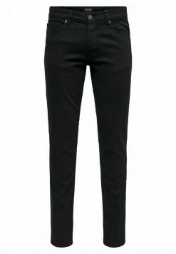 Only & Sons Herren ONSLOOM LIFE TWILL Jeans Slim Fit Schwarz