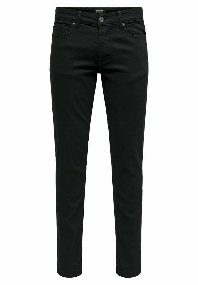 Only & Sons Herren ONSLOOM LIFE TWILL Jeans Slim Fit Schwarz 1 Only & Sons Herren ONSLOOM LIFE TWILL Jeans Slim Fit Schwarz