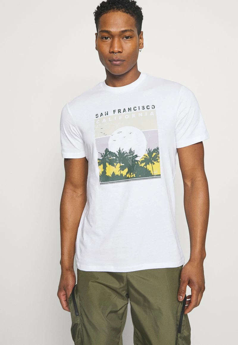 Only & Sons Herren ONSANTHONY LIFE TEE - White/San Francisco - Print T-Shirt 1 Only & Sons Herren ONSANTHONY LIFE TEE - White/San Francisco - Print T-Shirt