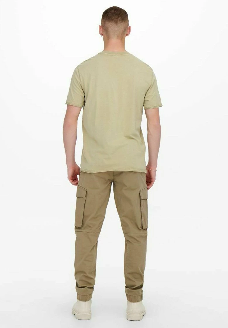 Only & Sons Herren T-Shirt mit Print - Beige 3 Only & Sons Herren T-Shirt mit Print - Beige – Bild 3