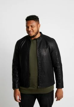 Only & Sons Herren ONSMIKE RACER JACKET - Kunstlederjacke in Schwarz