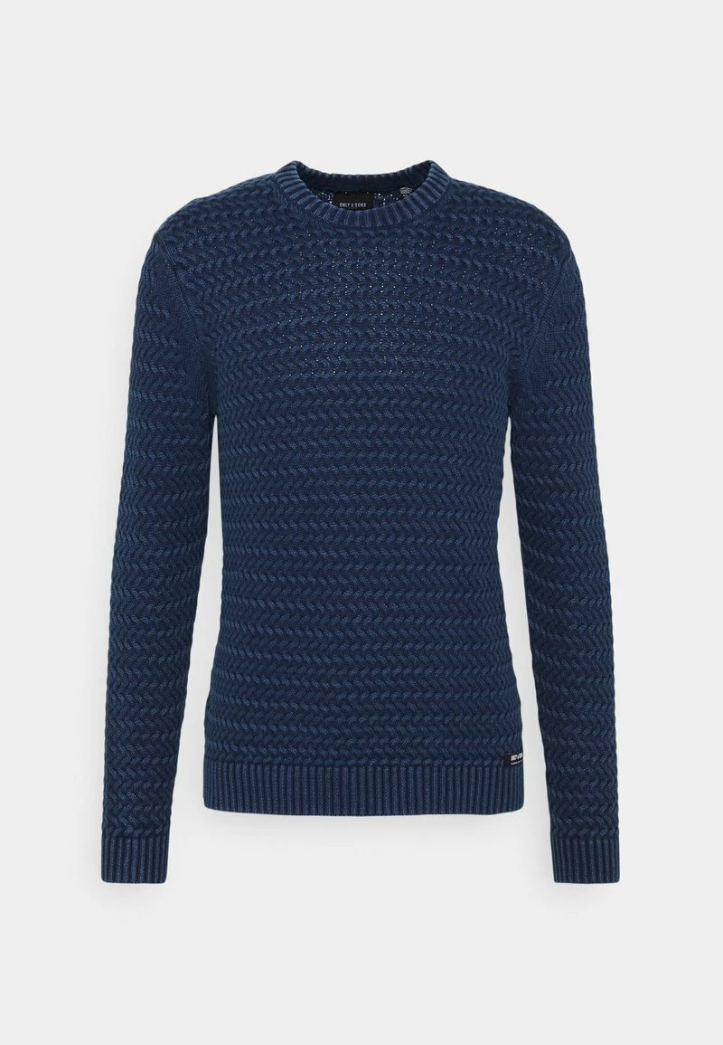 Only & Sons Herren Strickpullover - Dark Navy | Premium Wollpullover für Herren 6 Only & Sons Herren Strickpullover - Dark Navy | Premium Wollpullover für Herren – Bild 6