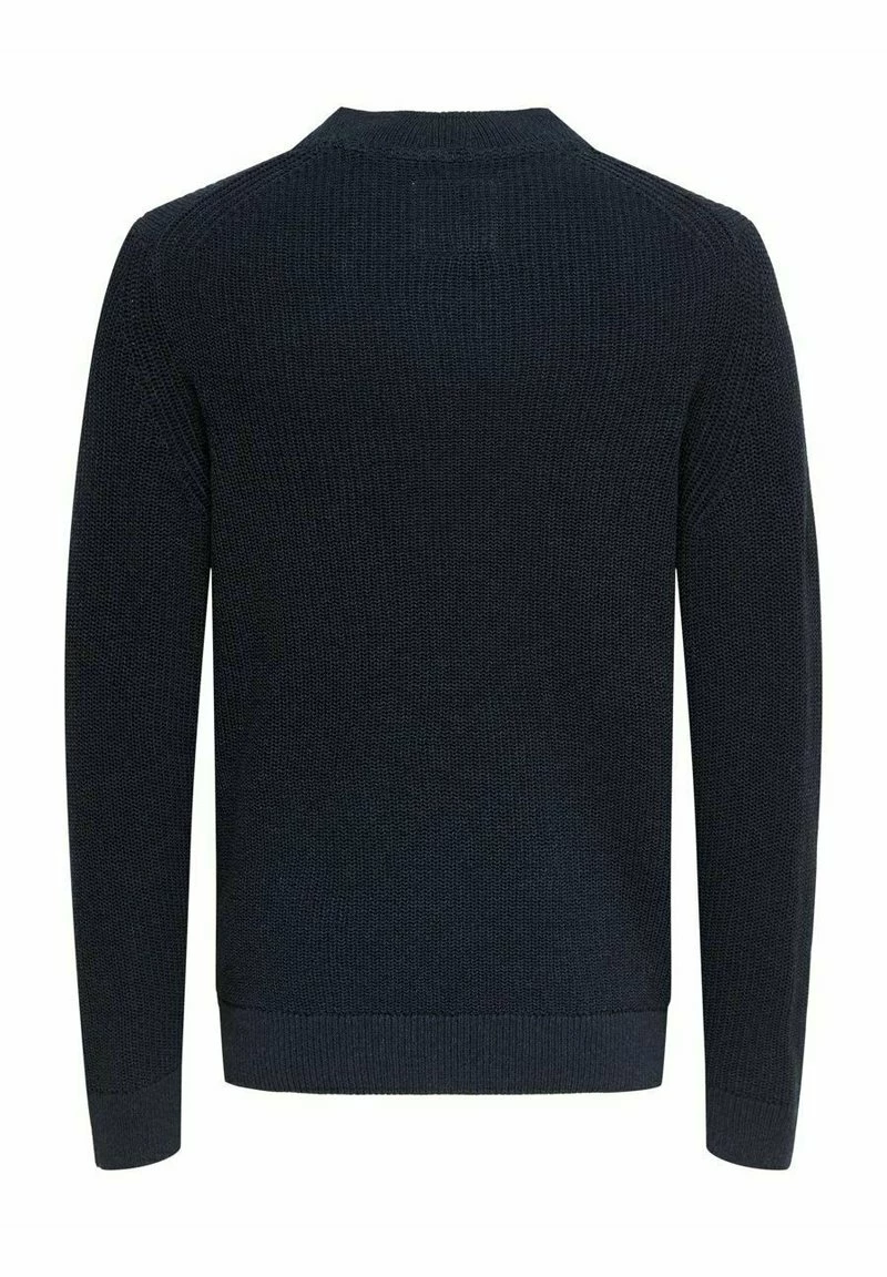 Only & Sons Herren ONSJUNIO LIFE Strickpullover - Dark Navy, weicher Wollpullover für Herren 7 Only & Sons Herren ONSJUNIO LIFE Strickpullover - Dark Navy, weicher Wollpullover für Herren – Bild 7