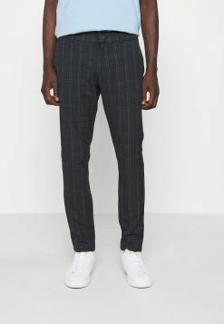 Only & Sons Herren ONSMARK CHECK TAPERED - Chino in Dunkelblau | Moderner Schnitt | Hochwertige Qualität