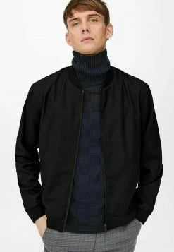 Only & Sons Bomberjacke - Schwarz | Leichte Herrenjacke | Moderne Passform -Only & Sons Geschäft 801feaecee3f43ef8dcd233b442f2a46