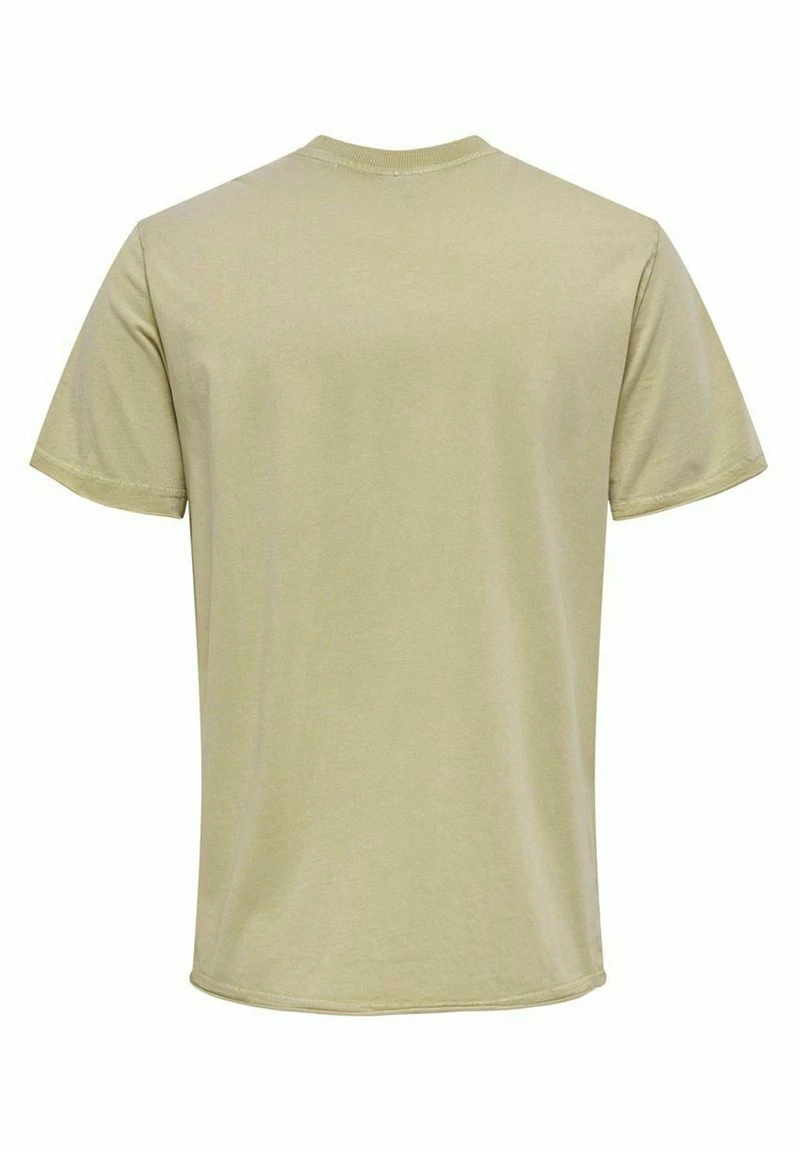 Only & Sons Herren T-Shirt mit Print - Beige 7 Only & Sons Herren T-Shirt mit Print - Beige – Bild 7