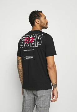 Only & Sons Herren ONSAKI LIFE TEE - T-Shirt Print - Schwarz