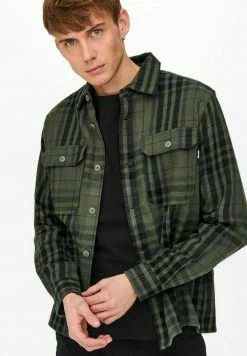 Only & Sons Herren Hemd - Peat | Freizeithemd aus weichem Baumwollstoff | Moderne Passform -Only & Sons Geschäft 82ee9392f3da4cfb859dce324630d38a