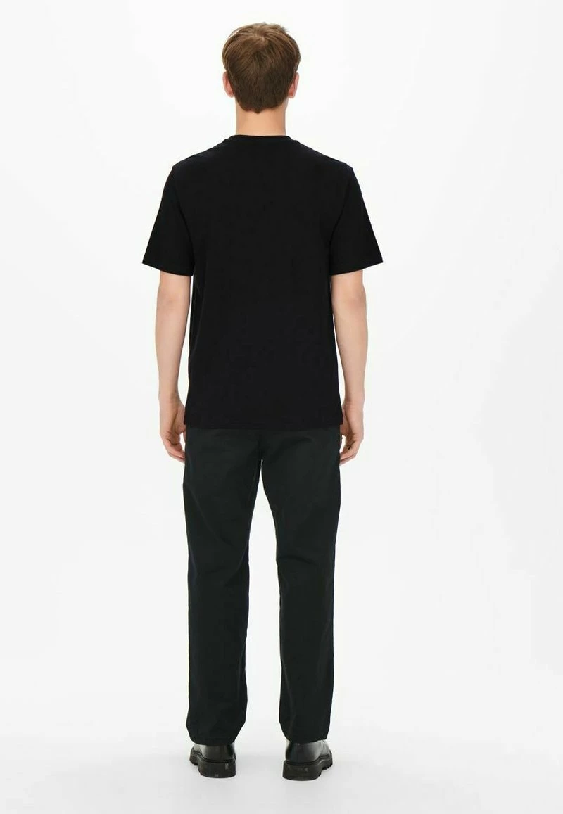 Only & Sons Herren T-Shirt Print - Schwarz | Modisches Baumwoll-Shirt für jeden Tag 3 Only & Sons Herren T-Shirt Print - Schwarz | Modisches Baumwoll-Shirt für jeden Tag – Bild 3