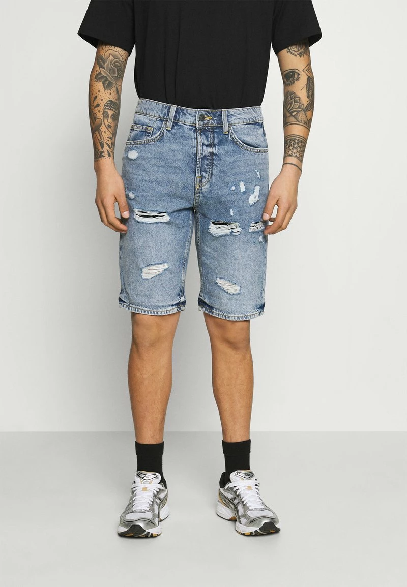 Only & Sons ONSAVI LIFE LOOSE DAMAGE - Herren Denim Shorts - Blau 1 Only & Sons ONSAVI LIFE LOOSE DAMAGE - Herren Denim Shorts - Blau