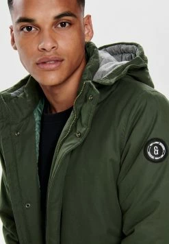 Only & Sons Herren ONSETHAN Parka - Olive - Moderne Herrenjacke für jeden Anlass -Only & Sons Geschäft 843936e66c4941a68fc172926c19f07d