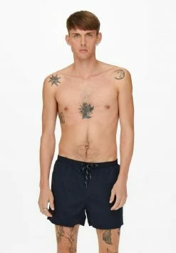 Only & Sons Herren Badeshorts - Dark Navy | Trendsichere Badehose für Männer
