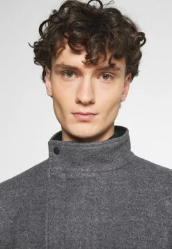 Only & Sons Herren ONSOSCAR STAR COAT - Klassischer Wollmantel in Light Grey -Only & Sons Geschäft 85d532bda6e040d2bf17ff34c867ae07