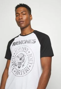 Only & Sons ONSRAMONES FRONT PRINT TEE - Weißes T-Shirt mit Print für Herren -Only & Sons Geschäft 8624ad64406849ba8afef03368fd58c4