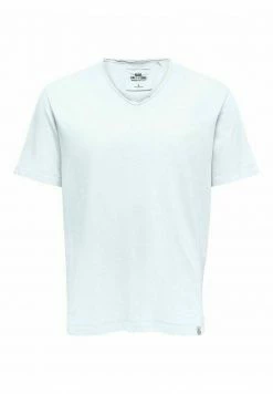 Only & Sons Herren T-Shirt Basic - Bright White | Premium Qualität | Uni-Look