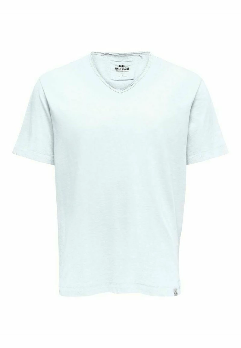 Only & Sons Herren T-Shirt Basic - Bright White | Premium Qualität | Uni-Look 1 Only & Sons Herren T-Shirt Basic - Bright White | Premium Qualität | Uni-Look