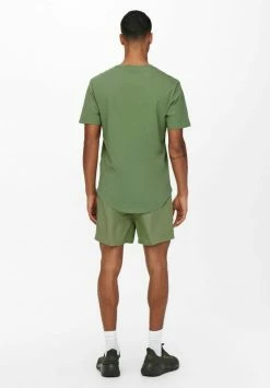 Only & Sons KURZARM ONSMATT - T-Shirt Basic Grün für Herren | Komfortables Baumwollshirt -Only & Sons Geschäft 88100c1723fe444fb403e5d689e33372