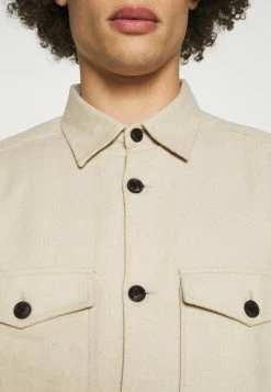 Only & Sons ONSMILO LIFE SOLID OVERSHIRT - Pelican | Freizeithemd für Herren -Only & Sons Geschäft 8a4a80c56e924cfa8ec481c546abfdbf