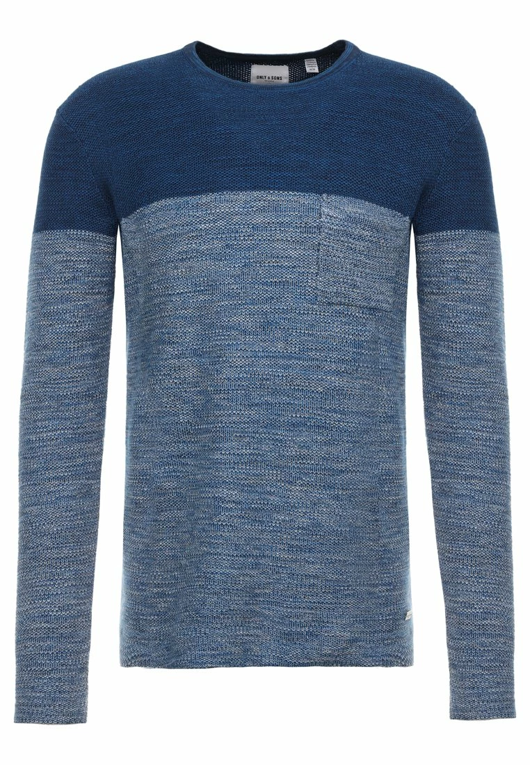 Only & Sons Herren ONSLENNY POCKET STRUCTURE Strickpullover - Dress Blues | Premium Qualität 5 Only & Sons Herren ONSLENNY POCKET STRUCTURE Strickpullover - Dress Blues | Premium Qualität – Bild 5