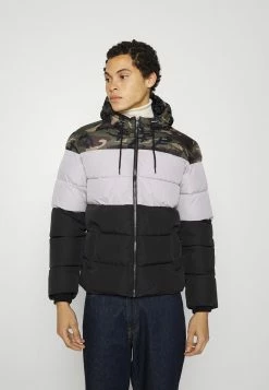 Only & Sons Herren ONSMELVIN QUILTED HOOD JACKET - Winterjacke in Olive Night/Vapor Blue/Phantom