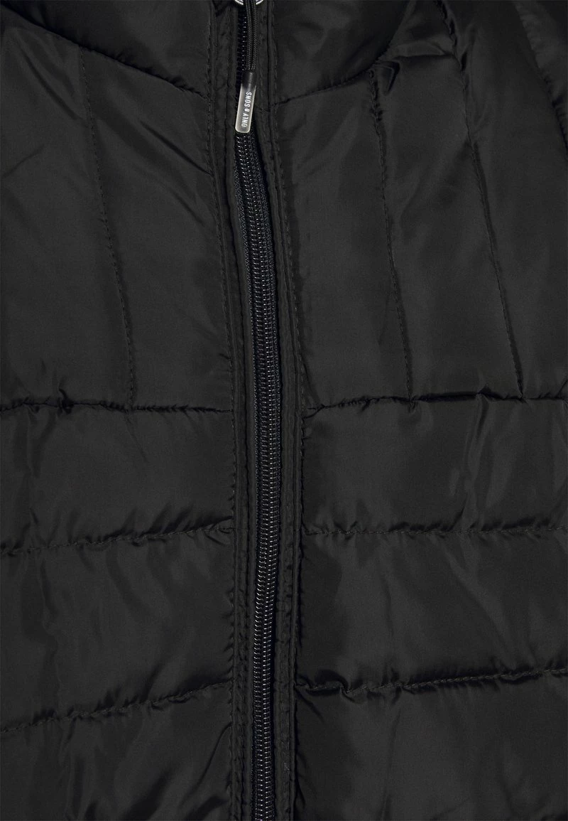 Only & Sons Herren ONSPAUL Quilted Highneck Jacke - Übergangsjacke - Schwarz 7 Only & Sons Herren ONSPAUL Quilted Highneck Jacke - Übergangsjacke - Schwarz – Bild 7