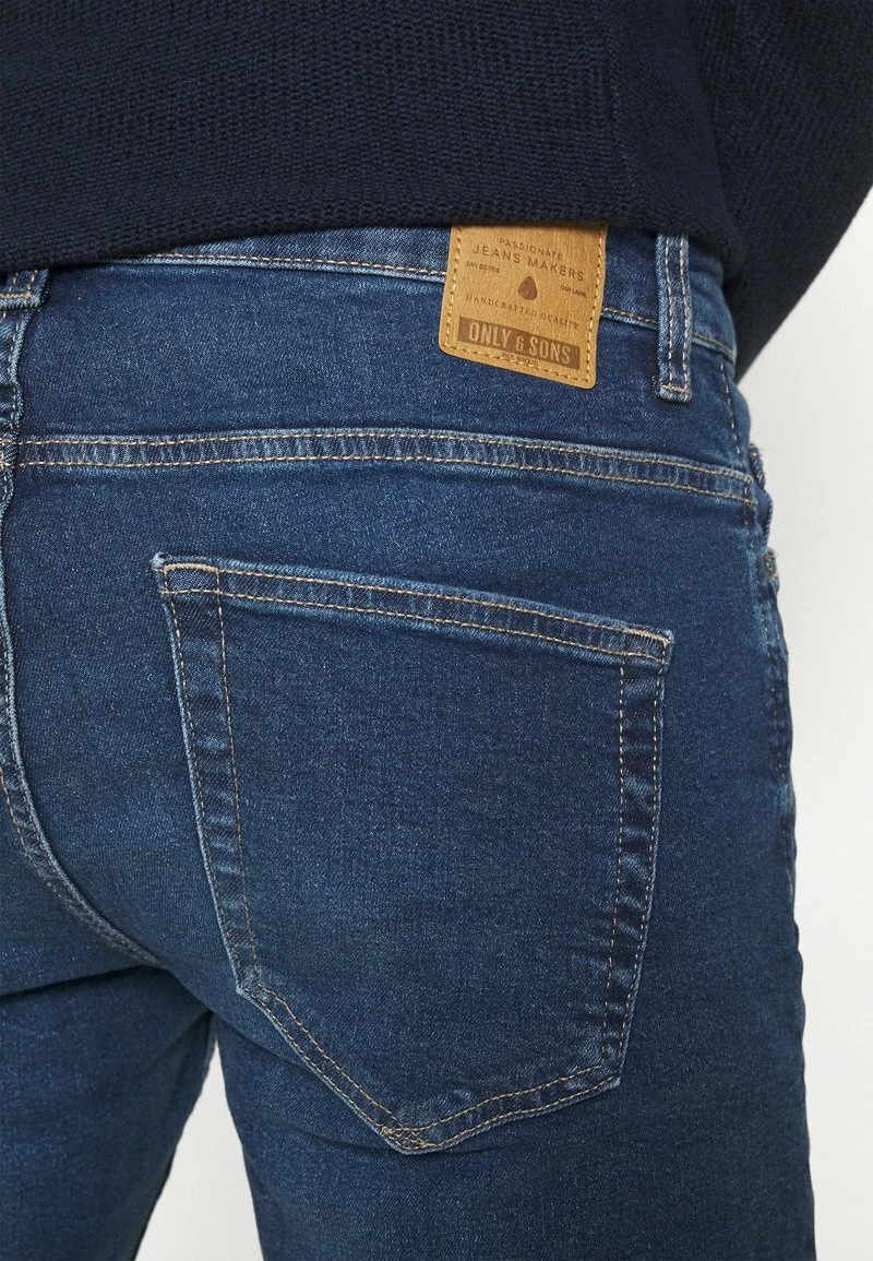 Only & Sons Herren ONSLOOM LIFE - Skinny Fit Jeans in Blau Denim | Moderne Herrenjeans 6 Only & Sons Herren ONSLOOM LIFE - Skinny Fit Jeans in Blau Denim | Moderne Herrenjeans – Bild 6