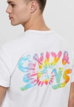 Only & Sons Herren T-Shirt Print - Bright White | Hochwertiges Basic-Shirt -Only & Sons Geschäft 8d3b05ea8fa248b79c3fde5ac3b62073