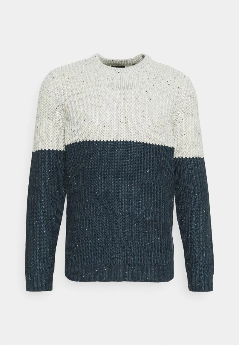 Only & Sons Herren Strickpullover ONSNAZLO NAP BLOCK CREW NECK - Dress Blues 5 Only & Sons Herren Strickpullover ONSNAZLO NAP BLOCK CREW NECK - Dress Blues – Bild 5