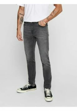 Only & Sons Herren Jeans Skinny Fit - Grau | Moderne Slim Fit Jeans für Herren -Only & Sons Geschäft 8d67c2ccf66e4d72ac45fd0c38a664a5