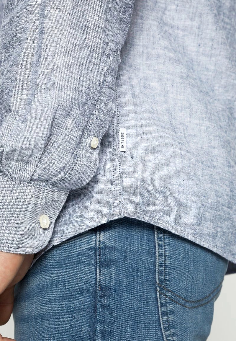 Only & Sons Herren ONSCAIDEN SOLID Hemd Dress Blues - Elegantes Freizeithemd 5 Only & Sons Herren ONSCAIDEN SOLID Hemd Dress Blues - Elegantes Freizeithemd – Bild 5