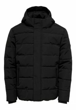 Only & Sons Herren Wintermantel in Schwarz - Modischer Wintermantel für Herren -Only & Sons Geschäft 9356c501aff9475094916d6cda8ec14f