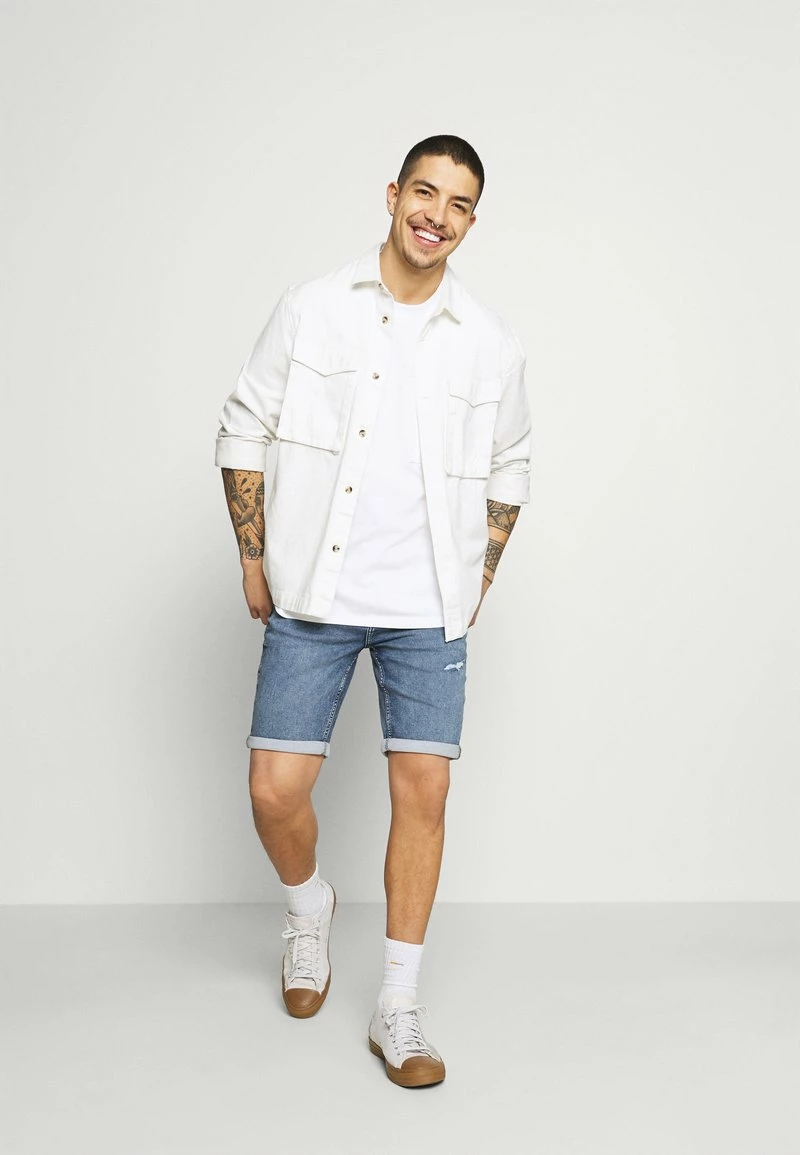 Only & Sons Herren ONSPLY LIFE Jeans Shorts - Blue Denim | Moderne Damenbekleidung | Komfort & Style 2 Only & Sons Herren ONSPLY LIFE Jeans Shorts - Blue Denim | Moderne Damenbekleidung | Komfort & Style – Bild 2