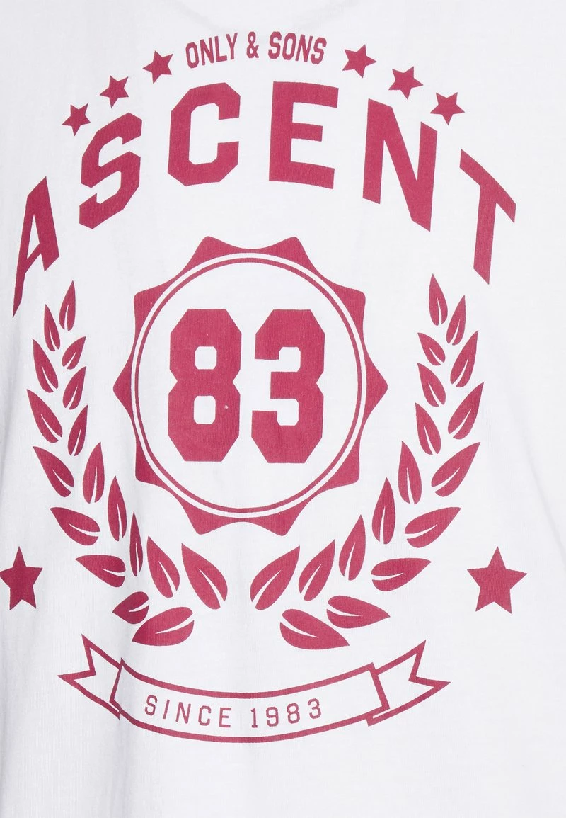 Only & Sons ONSIAN T-Shirt Print - Bright White | Moderne Herrenbekleidung 3 Only & Sons ONSIAN T-Shirt Print - Bright White | Moderne Herrenbekleidung – Bild 3