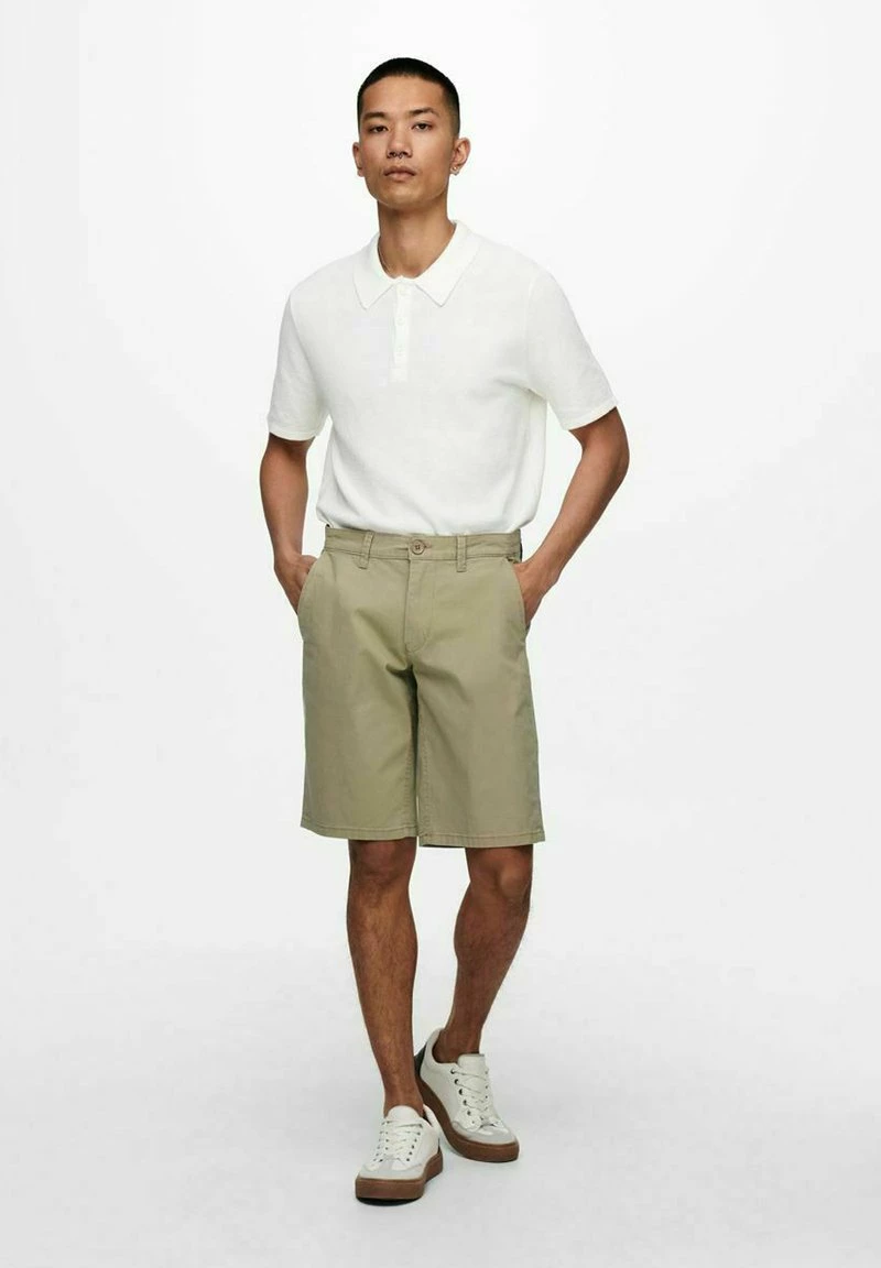 Only & Sons Herren Shorts - Beige | Stilvolle Chino Shorts für Herren 2 Only & Sons Herren Shorts - Beige | Stilvolle Chino Shorts für Herren – Bild 2
