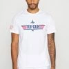 Only & Sons Herren ONSTOPGUN TEE - T-Shirt Print - Bright White | Premium Baumwolle | Modisches Design