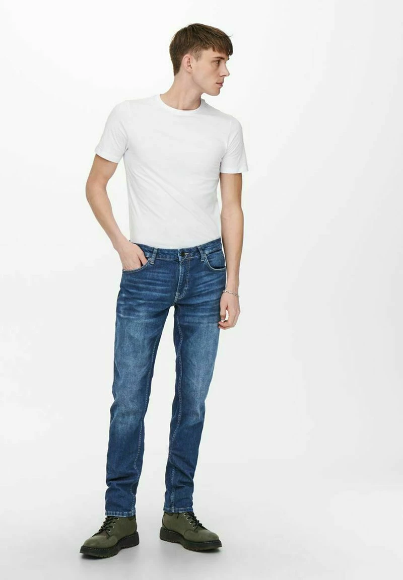 Only & Sons Herren Jeans Straight Leg - Blaue Denim Hose für Herren 2 Only & Sons Herren Jeans Straight Leg - Blaue Denim Hose für Herren – Bild 2
