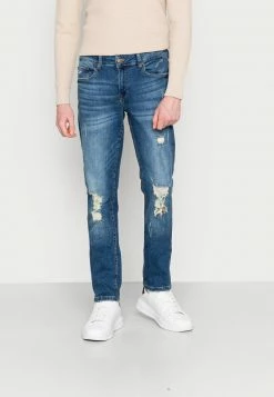 Only & Sons ONSLOOM SLIM BLUE DAMAGEMA - Slim Fit Jeans für Herren | Blauer Denim