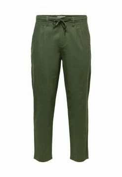 Only & Sons Herren ONSLEO Stoffhose - Olive Night | Elegante Herrenhose | Moderne Passform -Only & Sons Geschäft 970bb54a36764f909182c397c692244b