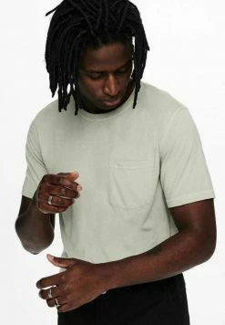 Only & Sons Herren T-Shirt Basic - Pussywillow Gray | Hochwertiges Basic-Shirt für Herren -Only & Sons Geschäft 98aad347e9a04cbc988916ac9183b3cd