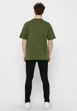Only & Sons Herren T-Shirt Print - Olive Night | Premium Baumwolle | Modisches Design -Only & Sons Geschäft 98e8c1c83b3e4d81a1041876c8385bff