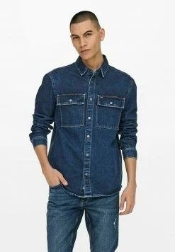 Only & Sons Herren Hemd - Blue Denim | Freizeithemd aus Denim