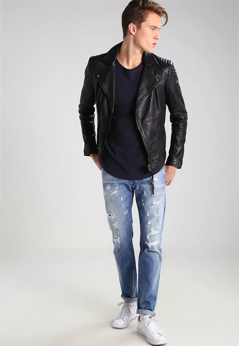 Only & Sons ONSMATT LIFE LONGY TEE - Basic T-Shirt für Herren in Dunkelblau 2 Only & Sons ONSMATT LIFE LONGY TEE - Basic T-Shirt für Herren in Dunkelblau – Bild 2