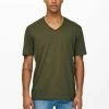 Only & Sons T-Shirt Basic - Canteen | Herren | Bequemes Basic-Shirt für jeden Anlass