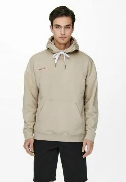 Only & Sons Herren Kapuzenpullover - Silver Lining | Bequemer Hoodie für Herren