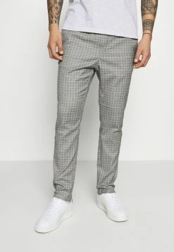 Only & Sons Herren ONSLINUS PANT - Elegante Stoffhose in Light Grey Melange