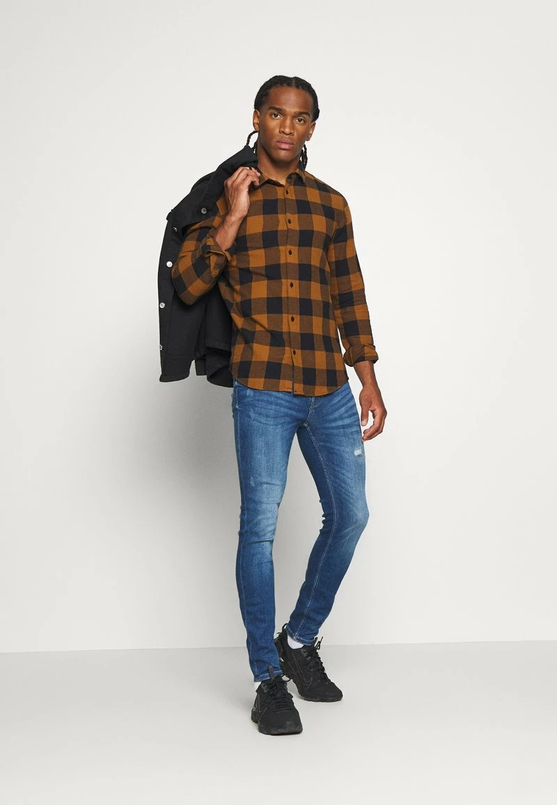 Only & Sons Herren ONSWARP Skinny Fit Jeans - Blue Denim | Moderne Passform 2 Only & Sons Herren ONSWARP Skinny Fit Jeans - Blue Denim | Moderne Passform – Bild 2